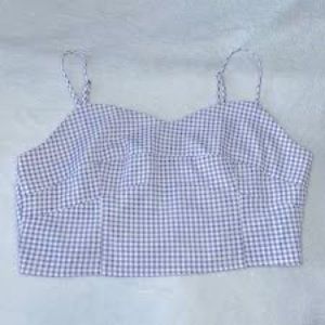 Pacsun Purple plaid top